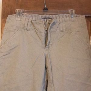 Abercrombie wide leg khaki